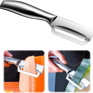 1 Pack Thick Vegetable Peeler - Sugarcane Pumpkin Peeling Knife - Ultra Sharp Stainless Steel Blades - Perfect Kitchen Peeler Effortlessly Peels Vegetables and Fruits (1 Pack)