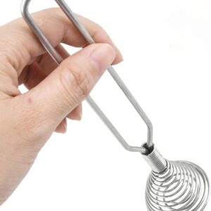 Stainless Steel Spring Coil Whisk Wire Whip Cream Egg Beater Gravy Cream Hand Mixer Kitchen Tool Accessories For Mixing, Blending, Beating, Stirring, Cooking