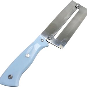 Sugarcane Peeling Knife Pineapple Peeling Knife Sugar Cane Peeler Knife, Paring Knife Fruit Peeler Cutter Artifact Planing Knife, With Stainless Steel Blade & Non-slip Blue Plastic Handle